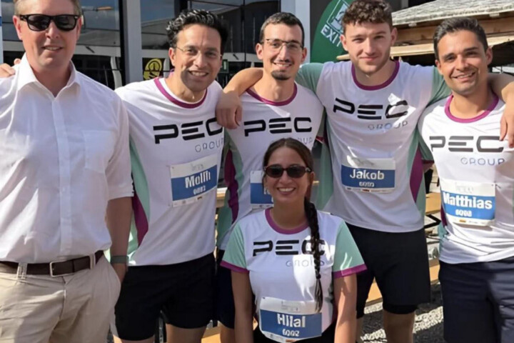 PEC Team nach einem gemeinsamen Firmenlauf